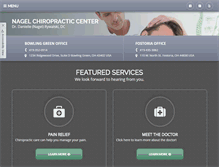 Tablet Screenshot of nagelchiropractic.com